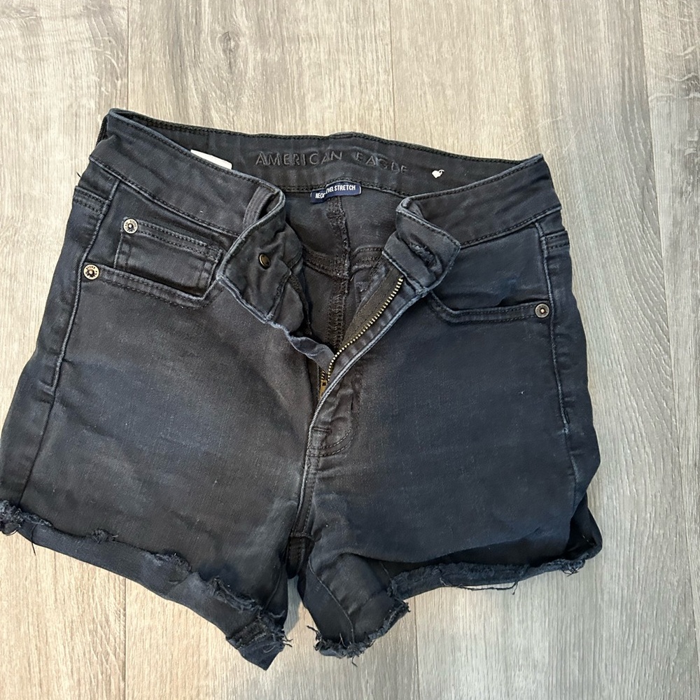 American Eagle Black Denim Shorts
